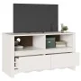 mueble para TV ""DRAMMEN"" Blanco 99x43x55 cm de Madera Sólida de Pino | Foro24.es | Tu tienda online para hogar, jardín y más Foro24.es