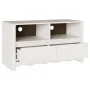 mueble para TV ""DRAMMEN"" Blanco 99x43x55 cm de Madera Sólida de Pino | Foro24.es | Tu tienda online para hogar, jardín y más Foro24.es