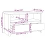 mueble para TV ""DRAMMEN"" Blanco 99x43x55 cm de Madera Sólida de Pino | Foro24.es | Tu tienda online para hogar, jardín y más Foro24.es