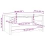 Mesa de Café ""DRAMMEN"" 99x55x45 cm Madera Sólida de Pino | Foro24.es | Tu tienda online para hogar, jardín y más Foro24.es