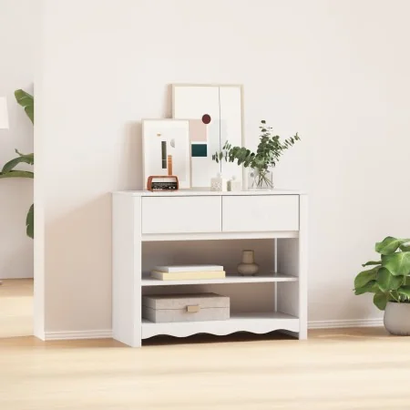 Mesa Consola ""DRAMMEN"" Blanca 89,5x37x73 cm Madera Sólida de Pino | Foro24.es | Tu tienda online para hogar, jardín y más Foro24.es