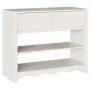 Mesa Consola ""DRAMMEN"" Blanca 89,5x37x73 cm Madera Sólida de Pino | Foro24.es | Tu tienda online para hogar, jardín y más Foro24.es