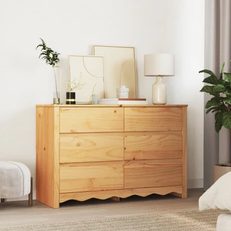 Cómoda ""DRAMMEN"" 111x43x73,5 cm de Madera Sólida de Pino von , Schubladen - Ref: Foro24-42003050, Preis: 183,19 €, Rabatt: %