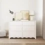 Comoda ""DRAMMEN"" Blanca 111x43x73,5 cm de Madera Sólida de Pino by , Drawers - Ref: Foro24-42003051, Price: 188,68 €, Disco...