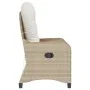 Sillón Recliner con Cojín Beige de Poliratán | Foro24.es | Tu tienda online para hogar, jardín y más Foro24.es