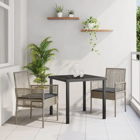 Sillas de Jardín 2 pcs con Cojines Gris de Poliratán | Foro24.es | Tu tienda online para hogar, jardín y más Foro24.es