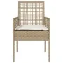 sillas de jardín 2 pcs con cojines beige de ratán von , Gartenstühle - Ref: Foro24-42003449, Preis: 121,41 €, Rabatt: -5%%