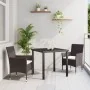 Conjunto de Comedor de Jardín de 3 Piezas Marrón Poliratán de , Sillas de jardín - Ref: Foro24-3379744, Precio: 226,56 €, Des...