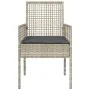 Sillas de Jardín 2 pcs con Cojines Gris Claro Poliratán by , Garden chairs - Ref: Foro24-42003450, Price: 121,39 €, Discount:...