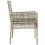 Sillas de Jardín 2 pcs con Cojines Gris Claro Poliratán by , Garden chairs - Ref: Foro24-42003450, Price: 121,39 €, Discount:...