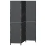 Biombo de 3 paneles plegable negro 146x180 cm de poliratán | Foro24.es | Tu tienda online para hogar, jardín y más Foro24.es