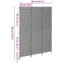 Divisor de habitación 3 paneles plegable gris 147x180 cm ratán polipropileno | Foro24.es | Tu tienda online para hogar, jardín y más Foro24.es