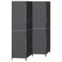 Divisor de ambientes de 4 paneles plegable negro 195x180 cm de poli ratán de , Divisores de ambientes - Ref: Foro24-42003672,...