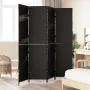 Divisor de ambientes de 4 paneles plegable negro 195x180 cm de poli ratán de , Divisores de ambientes - Ref: Foro24-42003672,...