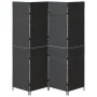 Divisor de ambientes de 4 paneles plegable negro 195x180 cm de poli ratán de , Divisores de ambientes - Ref: Foro24-42003672,...