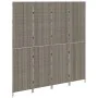 Divisor de habitaciones 4 paneles plegable gris 195x180 cm poli ratán by , Room dividers - Ref: Foro24-42003674, Price: 149,8...