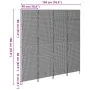 Divisor de habitación 4 paneles plegable marrón 195x180 cm poli ratán | Foro24.es | Tu tienda online para hogar, jardín y más Foro24.es