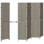 Divisor de habitaciones 4 paneles plegable gris 195x180 cm poli ratán by , Room dividers - Ref: Foro24-42003674, Price: 149,8...