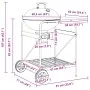 Carro de Barbacoa de Carbón con Tapa Negro 96x72x113 cm Metal | Foro24.es | Tu tienda online para hogar, jardín y más Foro24.es