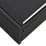 Tumbona Negra 60x200x27 cm de Ratán Sintético by , Loungers - Ref: Foro24-42004125, Price: 170,28 €, Discount: -5%%