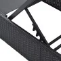 Tumbona Negra 60x200x27 cm de Ratán Sintético by , Loungers - Ref: Foro24-42004125, Price: 170,28 €, Discount: -5%%