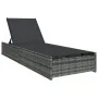 Tumbona Gris 60x200x27 cm Poliratán by , Loungers - Ref: Foro24-42004126, Price: 173,68 €, Discount: %