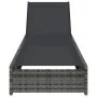 Tumbona Gris 60x200x27 cm Poliratán by , Loungers - Ref: Foro24-42004126, Price: 173,68 €, Discount: %