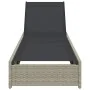 Tumbona Beige 60x200x27 cm de Ratán Poliéster by , Loungers - Ref: Foro24-42004127, Price: 173,22 €, Discount: %