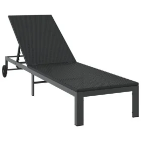 Tumbona con Ruedas Negra de Poliratán von , Liegen - Ref: Foro24-42004129, Preis: 119,89 €, Rabatt: -5%%
