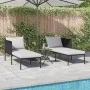 Tumbona con cojines para 2 personas Anthracite 115x153x69,5 cm Acero von , Liegen - Ref: Foro24-42004134, Preis: 255,65 €, Ra...