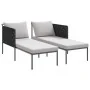 Tumbona con cojines para 2 personas Anthracite 115x153x69,5 cm Acero von , Liegen - Ref: Foro24-42004134, Preis: 255,65 €, Ra...
