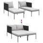 Tumbona con cojines para 2 personas Anthracite 115x153x69,5 cm Acero von , Liegen - Ref: Foro24-42004134, Preis: 255,65 €, Ra...