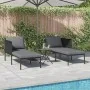 Tumbona con cojines para 2 personas Anthracite 115x153x69,5 cm Acero von , Liegen - Ref: Foro24-42004135, Preis: 255,98 €, Ra...