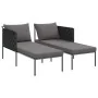 Tumbona con cojines para 2 personas Anthracite 115x153x69,5 cm Acero von , Liegen - Ref: Foro24-42004135, Preis: 255,98 €, Ra...