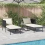 Tumbona con cojines para 2 personas color antracita 115x153x69,5 cm de acero | Foro24.es | Tu tienda online para hogar, jardín y más Foro24.es