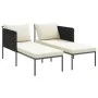 Tumbona con cojines para 2 personas color antracita 115x153x69,5 cm de acero | Foro24.es | Tu tienda online para hogar, jardín y más Foro24.es