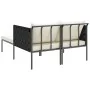 Tumbona con cojines para 2 personas color antracita 115x153x69,5 cm de acero | Foro24.es | Tu tienda online para hogar, jardín y más Foro24.es