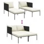 Tumbona con cojines para 2 personas color antracita 115x153x69,5 cm de acero | Foro24.es | Tu tienda online para hogar, jardín y más Foro24.es