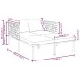 Tumbona con cojines para 2 personas color antracita 115x153x69,5 cm de acero | Foro24.es | Tu tienda online para hogar, jardín y más Foro24.es