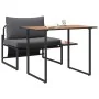 Conjunto de Comedor de Jardín de 2 Piezas con Asiento Individual y Cojines Antracita | Foro24.es | Tu tienda online para hogar, jardín y más Foro24.es
