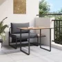 Conjunto de Comedor de Jardín de 2 Piezas con Asiento Individual y Cojines Antracita | Foro24.es | Tu tienda online para hogar, jardín y más Foro24.es
