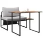 Conjunto de Comedor de Jardín de 2 Piezas Silla Individual con Cojines Gris Claro | Foro24.es | Tu tienda online para hogar, jardín y más Foro24.es