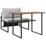 Conjunto de Comedor de Jardín de 2 Piezas Silla Individual con Cojines Gris Claro | Foro24.es | Tu tienda online para hogar, jardín y más Foro24.es