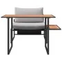 Conjunto de Comedor de Jardín de 2 Piezas Silla Individual con Cojines Gris Claro | Foro24.es | Tu tienda online para hogar, jardín y más Foro24.es
