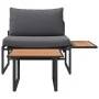 Conjunto de sofá de jardín de 2 piezas con asiento individual y cojines antracita | Foro24.es | Tu tienda online para hogar, jardín y más Foro24.es