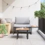 Juego de Sofás de Jardín de 2 Piezas con Asiento Individual y Cojines Gris Claro | Foro24.es | Tu tienda online para hogar, jardín y más Foro24.es
