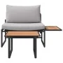 Juego de Sofás de Jardín de 2 Piezas con Asiento Individual y Cojines Gris Claro | Foro24.es | Tu tienda online para hogar, jardín y más Foro24.es