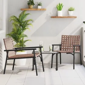 Comprar Sillas de jardín 2 pcs Negro 79x56x73,5