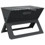 Parrilla BBQ de Carbón - Plegable, Negra, 46x30x31 cm, Hecha de Acero | Foro24.es | Tu tienda online para hogar, jardín y más Foro24.es