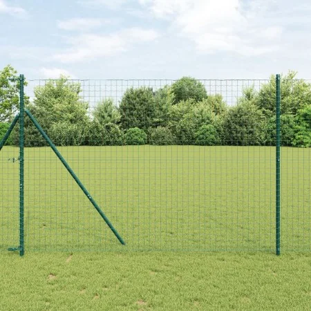 Conjunto de Postes de Cerca Conjunto de 13 Verde Metal | Foro24.es | Tu tienda online para hogar, jardín y más Foro24.es